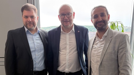 Michael Schneiderhan, Gunther Wölfle und Öner Tiryaki (v. li. n. re.)
